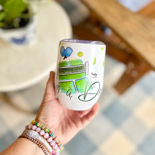 Dinks & Drinks PickleBall Wine Tumbler